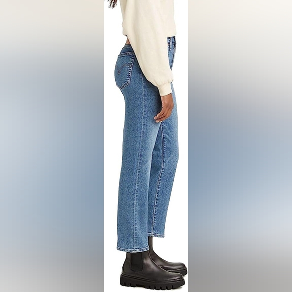 Levi's Women's Wedgie High Rise Straight Jeans Love In The Mist - Medium - Picture 3 of 5